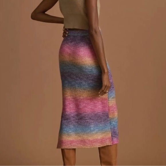 Anthropologie Sunset Sweater Midi Skirt - Picture 4 of 7